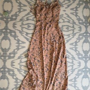 Floral Pink Maxi Dress